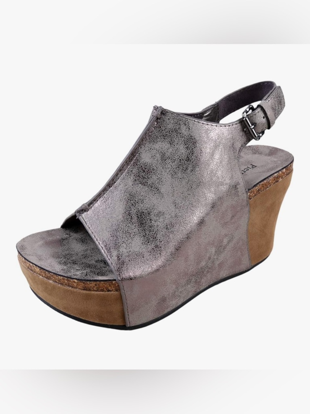 Pierre Dumas Hester-14 Women's Vegan Platform Wedge Open Toe Sandals - SZ 9